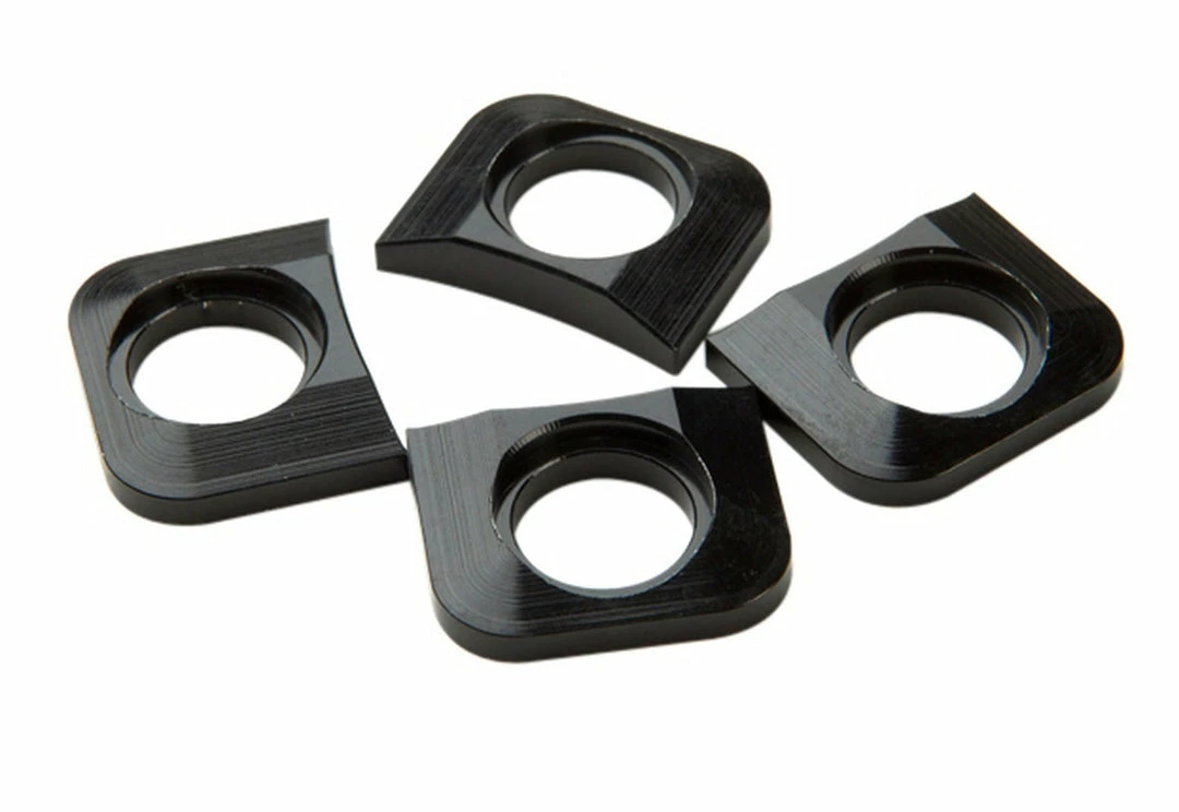 Discount 🎁 Drivetrain Race Face Chainring Tab Shims - Black - X 4 💯 1 Drivetrain Race Face Chainring Tab Shims - Black - X 4