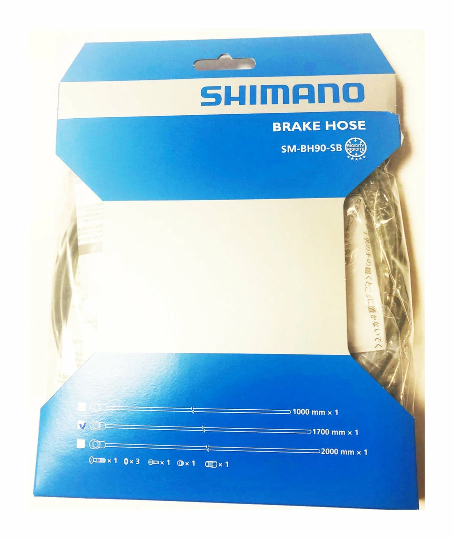 Cheapest 👏 Shimano SM-BH90-SB Brake Hose For XT/XTR - REAR - 1700mm - Black / Silver Brakes 🥰 3 Shimano SM-BH90-SB Brake Hose For XT/XTR - REAR - 1700mm - Black / Silver Brakes