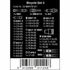 Accessories Wera Tools Bicycle Set 3 Ratchet, Screwdriver & Socket Set 39pcs