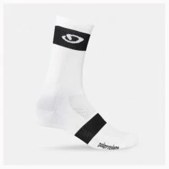 Giro Comp Racer Cycling Socks - High Rise - White / Black Clothing
