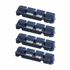 Swissstop Flash Pro BXP Alloy Rim Brake Pad Inserts X 4 - Blue Shimano / Sram Brakes