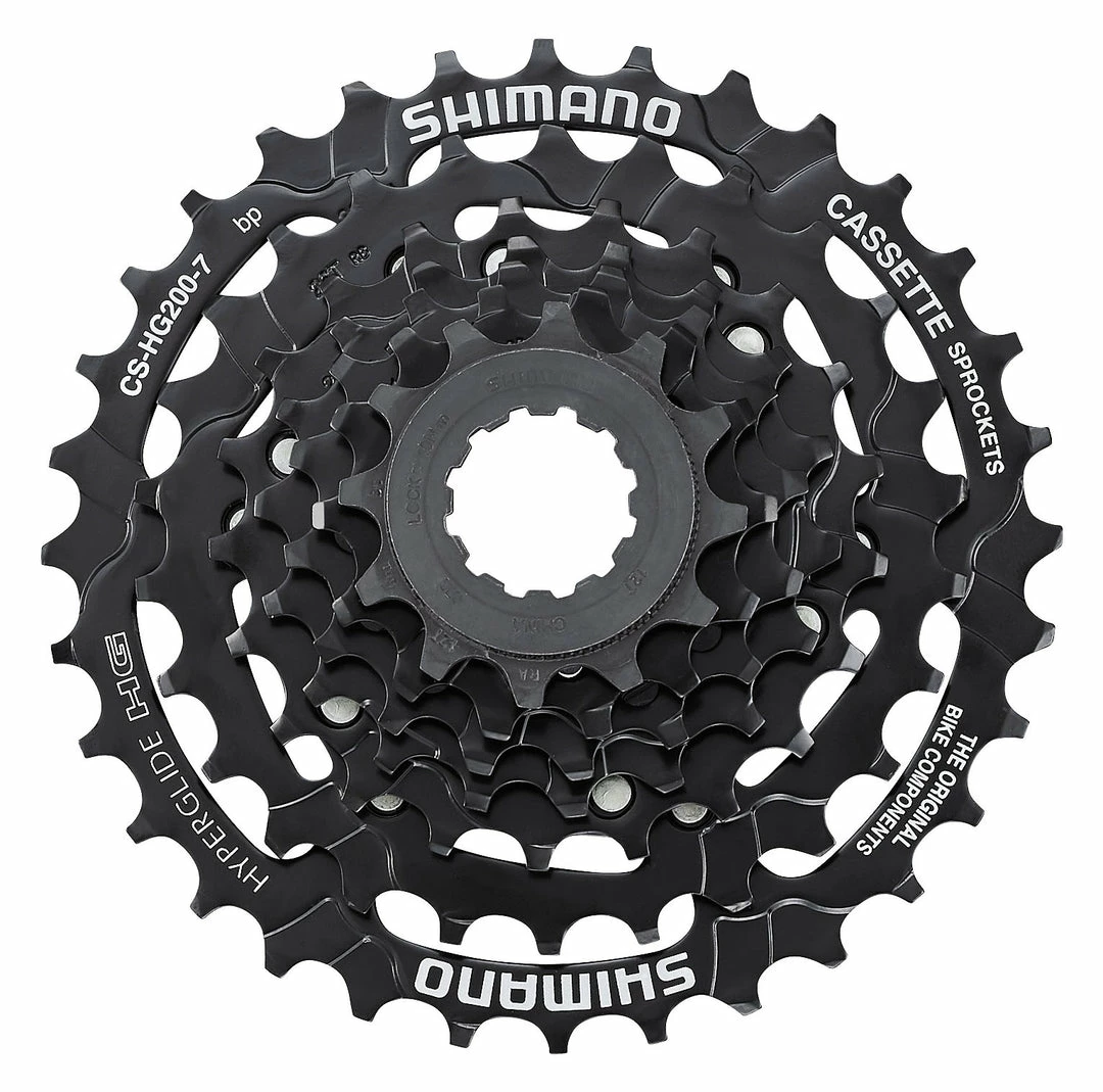 Outlet 🎁 Drivetrain Shimano HG200 - 7 Speed Cassette 💯 1 Drivetrain Shimano HG200 - 7 Speed Cassette
