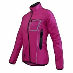 Clothing Funkier Ladies Waterproof Cycling Jacket - J1403 - Pink