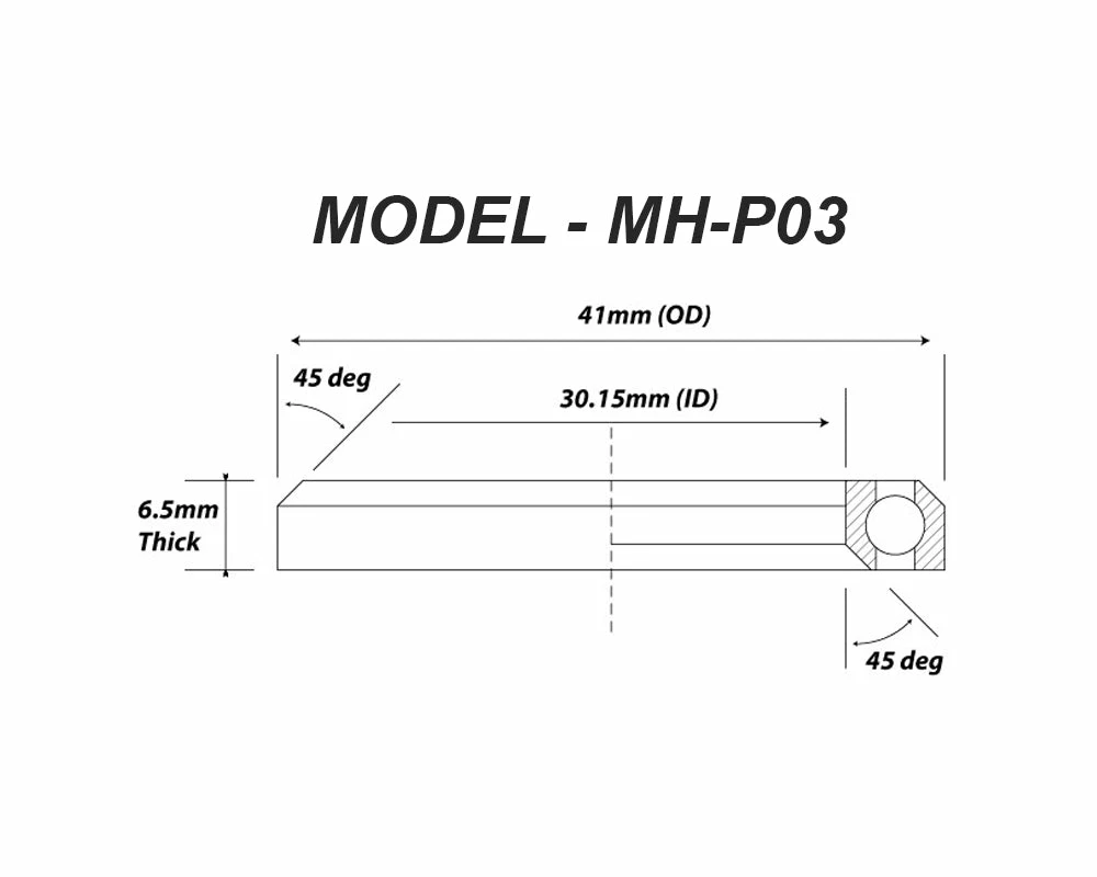 Cheap 🎁 VP Components 1 1/8" Headset Bearings - MH-P03 - 41x30.15x6.5-45/45 ⌛ 2 VP Components 1 1/8" Headset Bearings - MH-P03 - 41x30.15x6.5-45/45
