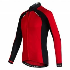 Funkier Talana Thermal Long Sleeve Jersey - Red / Black