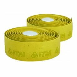ITM Cork Embossed Handlebar Tape -Yellow Controls
