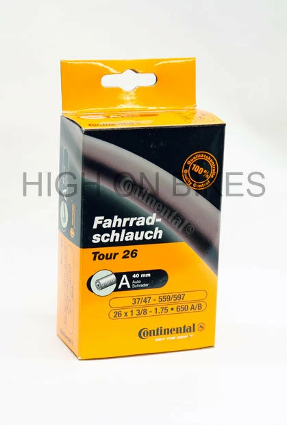 Cheap 💯 Continental Tour 26 Mountain Bike Inner Tube 26" X 1 3/8-1.75 Schrader - 40mm 🔥 2 Continental Tour 26 Mountain Bike Inner Tube 26" X 1 3/8-1.75 Schrader - 40mm