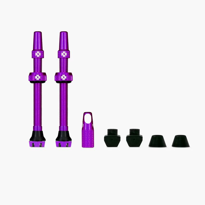 Wholesale 🌟 Muc Off Accessories Muc-Off - V2 Tubeless Alloy Presta Valve Kit - 44/60/80mm 🎉 10 Muc Off Accessories Muc-Off - V2 Tubeless Alloy Presta Valve Kit - 44/60/80mm