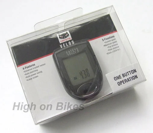 Discount ⭐ Cateye Velo 5 Wired Cycle Bike Computer - Black 👏 2 Cateye Velo 5 Wired Cycle Bike Computer - Black