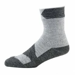 SealSkinz Walking Thin Ankle - Waterproof Socks - Grey Marl / Dark Grey